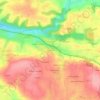 Mapa topográfico Beg Meil, altitud, relieve