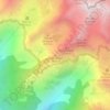 Mapa topográfico Cime Nègre, altitud, relieve
