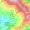 Mapa topográfico kaintholi, altitud, relieve