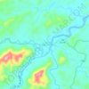 Mapa topográfico Sông Trà, altitud, relieve