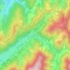 Mapa topográfico Oberprechtal, altitud, relieve