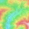 Mapa topográfico Höfl-Zachhof, altitud, relieve