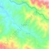 Mapa topográfico Púng Luông, altitud, relieve