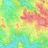 Mapa topográfico Les Brus, altitud, relieve
