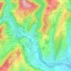 Mapa topográfico Le Vieil Ucel, altitud, relieve