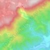 Mapa topográfico Falgouze, altitud, relieve