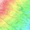 Mapa topográfico Nuevo San José, altitud, relieve