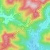 Mapa topográfico La Chevetraye, altitud, relieve