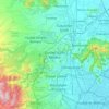 Mapa topográfico Ciudad López Mateos, altitud, relieve