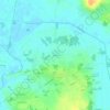 Mapa topográfico Hessin, altitud, relieve
