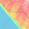 Mapa topográfico Trébol del Pacífico, altitud, relieve