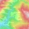 Mapa topográfico Gainwali, altitud, relieve