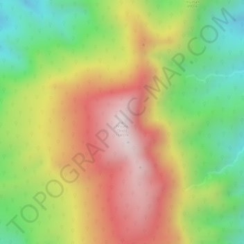 Mapa topográfico Mount Oriod, altitud, relieve