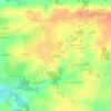 Mapa topográfico La Poëllerie, altitud, relieve