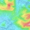 Mapa topográfico Spodnje Škofije, altitud, relieve