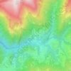 Mapa topográfico Zorzone, altitud, relieve