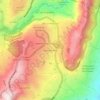 Mapa topográfico Edén del Valle, altitud, relieve