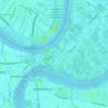 Mapa topográfico Ban Bang Khamin, altitud, relieve