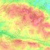Mapa topográfico Tréhuilan, altitud, relieve