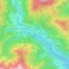 Mapa topográfico Cà di Spagna, altitud, relieve