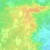 Mapa topográfico Le Gay, altitud, relieve