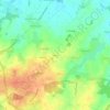 Mapa topográfico Lévéno, altitud, relieve