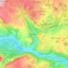 Mapa topográfico Coalbrookdale, altitud, relieve