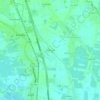 Mapa topográfico Ban Don Hat, altitud, relieve