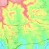 Mapa topográfico Kim Thanh, altitud, relieve