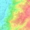 Mapa topográfico Beauchêne, altitud, relieve