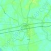 Mapa topográfico Bagnan, altitud, relieve