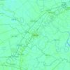 Mapa topográfico Tân An, altitud, relieve
