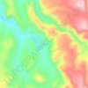Mapa topográfico Thamari, altitud, relieve