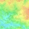 Mapa topográfico La Bauche Tue Loup, altitud, relieve