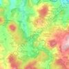 Mapa topográfico Regadinhas, altitud, relieve