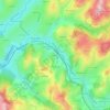 Mapa topográfico Chez Cherbu, altitud, relieve
