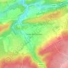 Mapa topográfico Faulx-Les Tombes, altitud, relieve