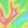 Mapa topográfico Grisedale Pike, altitud, relieve