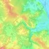 Mapa topográfico Haute Roche, altitud, relieve