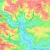 Mapa topográfico Kerbiéta, altitud, relieve