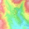 Mapa topográfico Queiroal, altitud, relieve