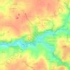 Mapa topográfico Les Ajonnets, altitud, relieve