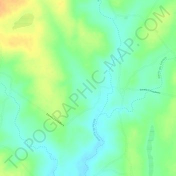 Mapa topográfico Carnaubeira, altitud, relieve