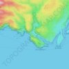 Mapa topográfico La Petite Aiguille, altitud, relieve