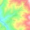 Mapa topográfico Manzanayocc, altitud, relieve
