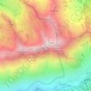 Mapa topográfico Monte Cristo, altitud, relieve