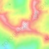 Mapa topográfico Smoky Dome, altitud, relieve