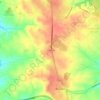 Mapa topográfico La Dehesa, altitud, relieve
