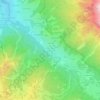 Mapa topográfico San Ćiascian - St. Kassian - San Cassiano, altitud, relieve
