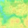 Mapa topográfico FishHawk, altitud, relieve